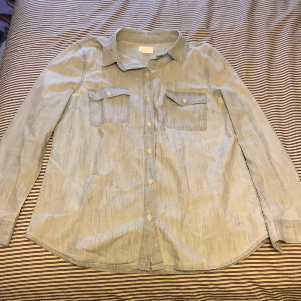 Light Wash Button Down